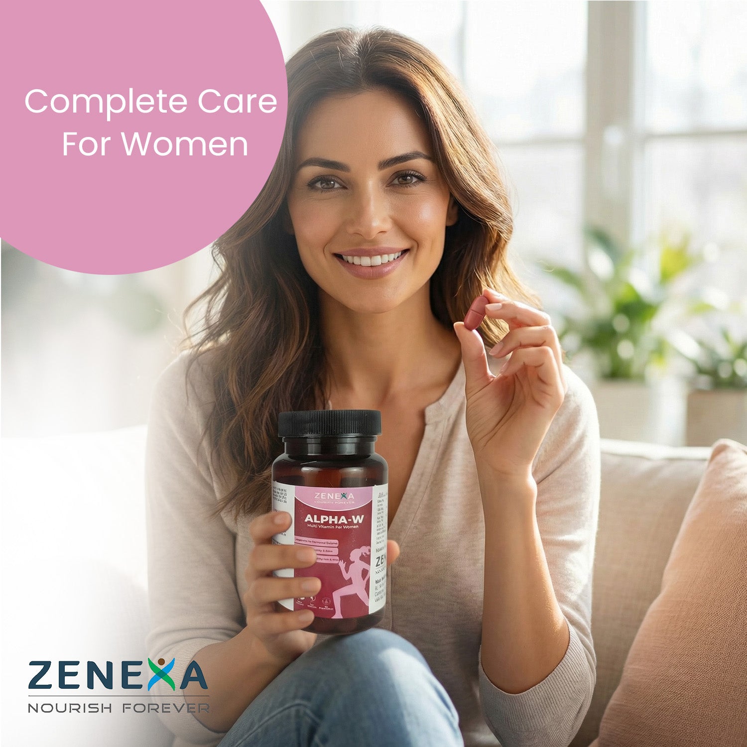Zenexa Alpha-W Multivitamin for Women – Supports Hormonal Balance, Boosts Immunity & Bone Health