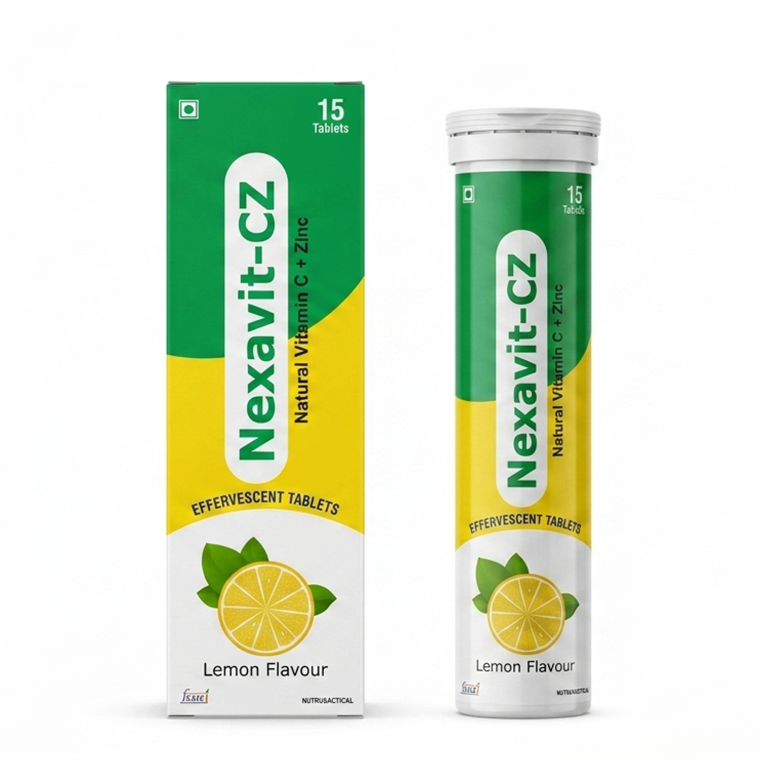 Nexavit-CZ Natural Vitamin C & Zinc Effervescent Tablets