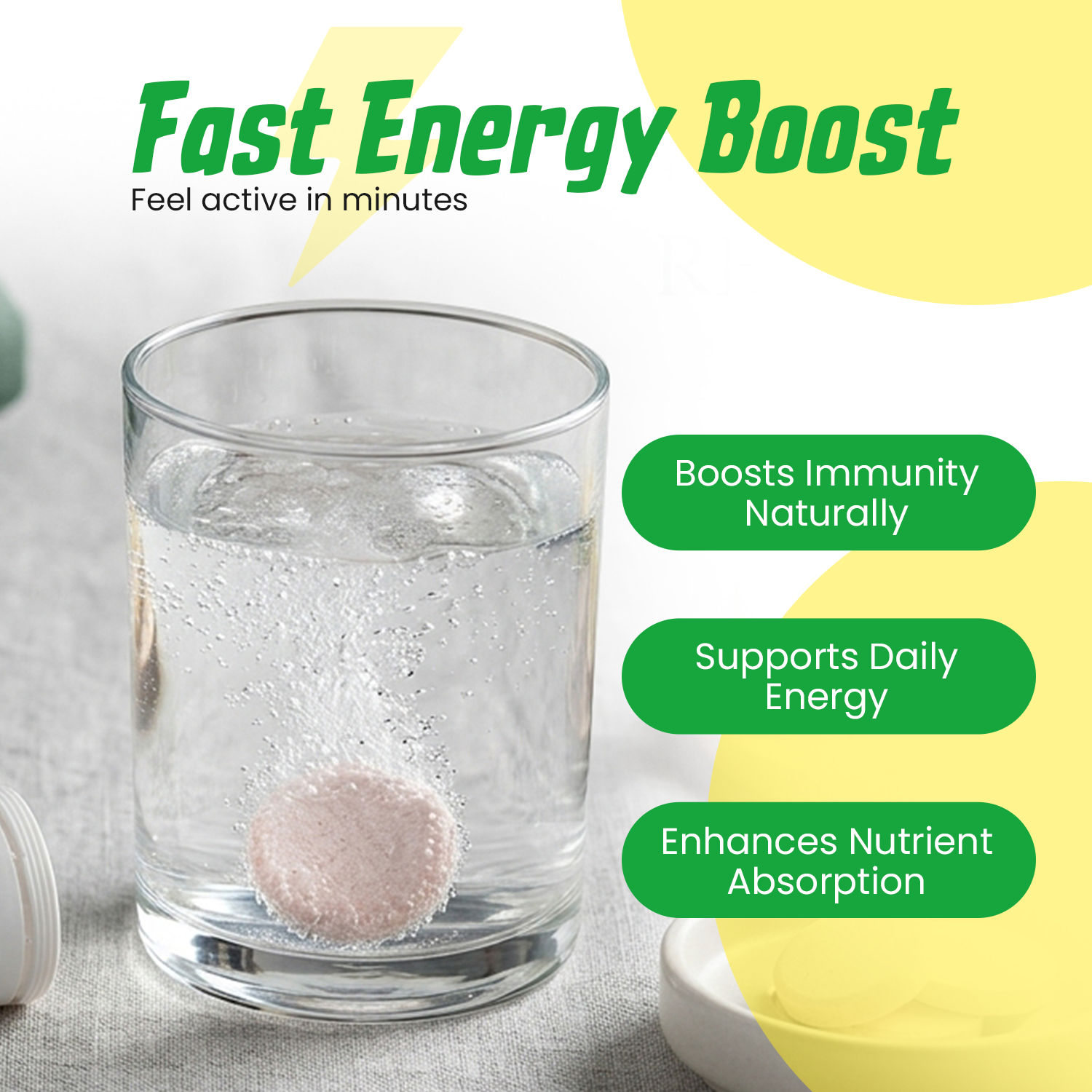 Nexavit-CZ Natural Vitamin C & Zinc Effervescent Tablets
