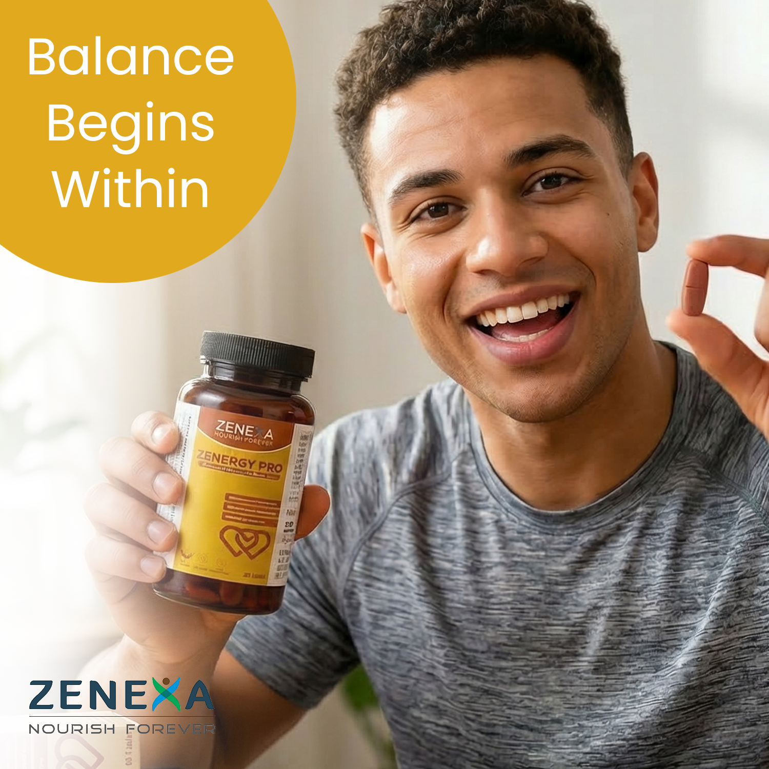 Zenexa Zenergy Pro Advanced Flow of Energy – L-Arginine & Ginseng Tablets