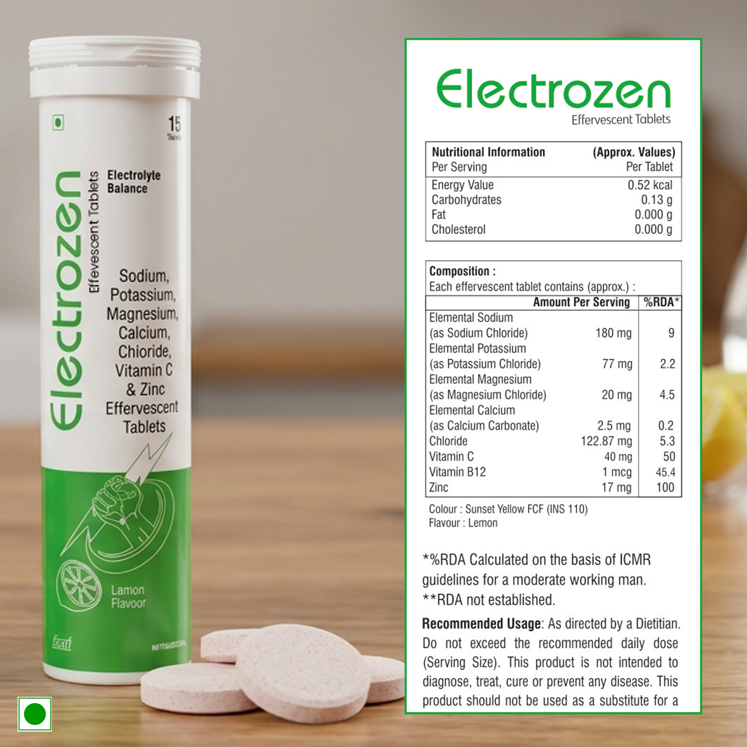 Electrozen Electrolyte Balance Effervescent Tablets – Rapid Rehydration with Sodium