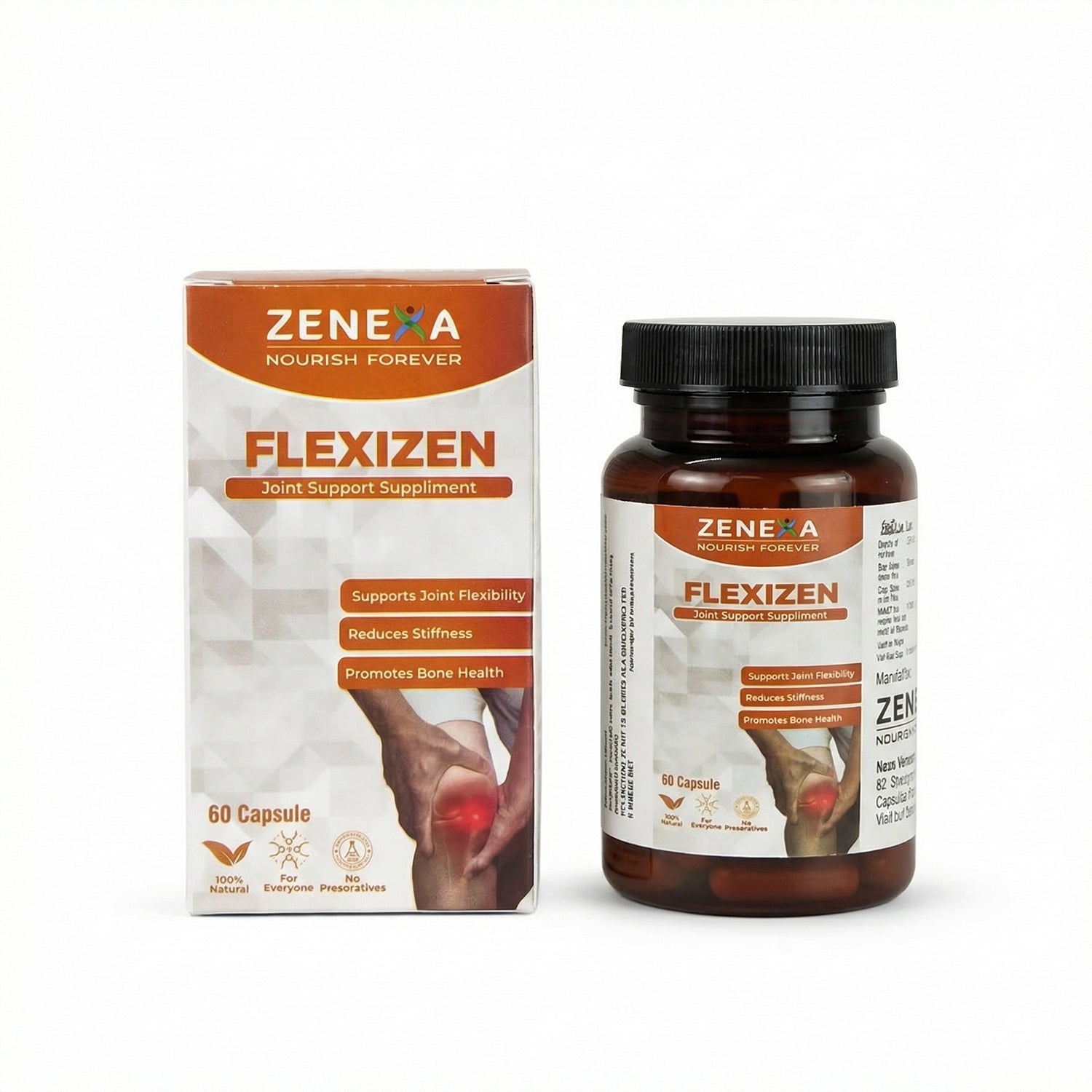 Zenexa Flexizen Joint Support Supplement – Supports Joint Flexibility & Bone Health