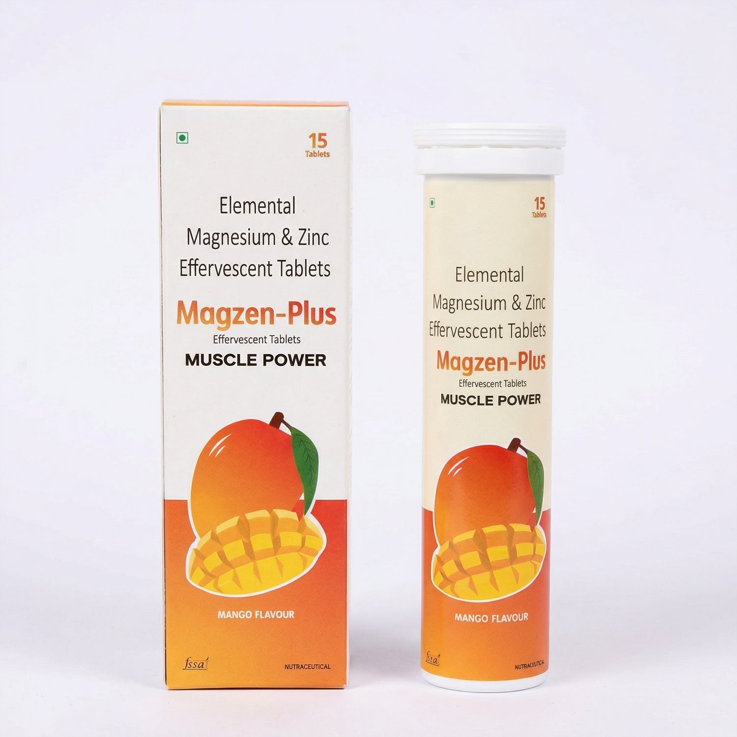 Magzen-Plus Elemental Magnesium & Zinc Effervescent Tablets
