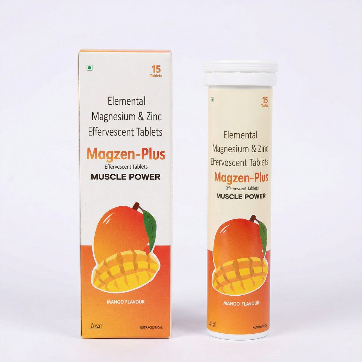 Magzen-Plus Elemental Magnesium & Zinc Effervescent Tablets
