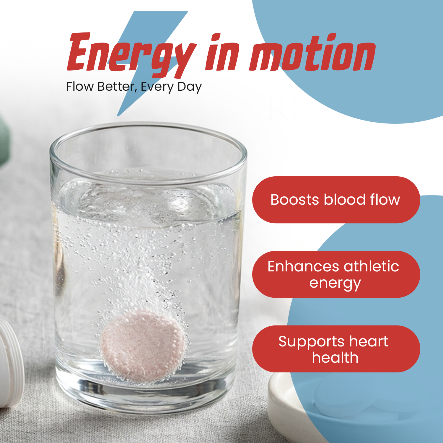 ZENFLOW L-Arginine 1500mg Effervescent Tablets – Boosting Nitric Oxide