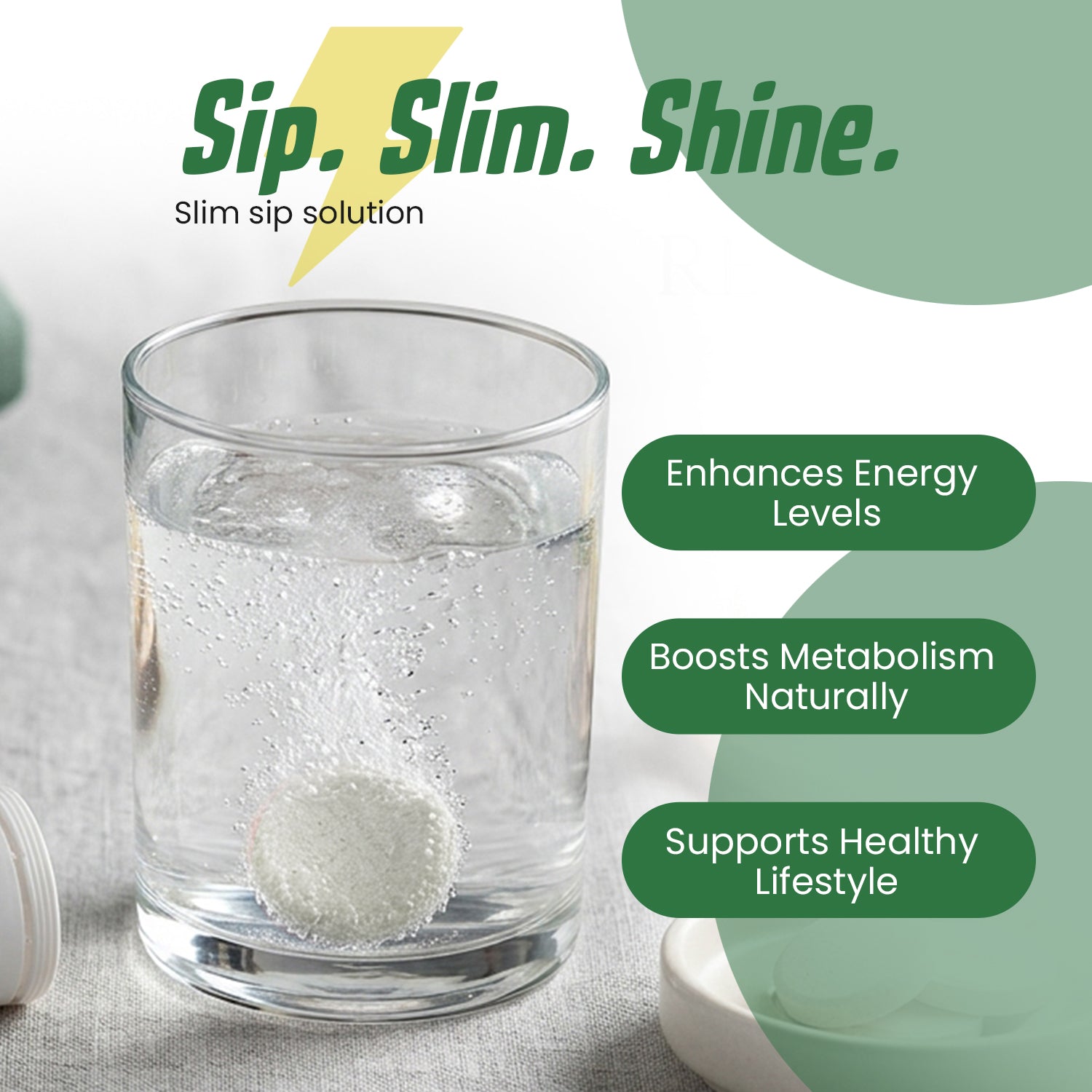 ZENSLIM-ACV Apple Cider Vinegar Effervescent Tablets with Pomegranate & Beetroot