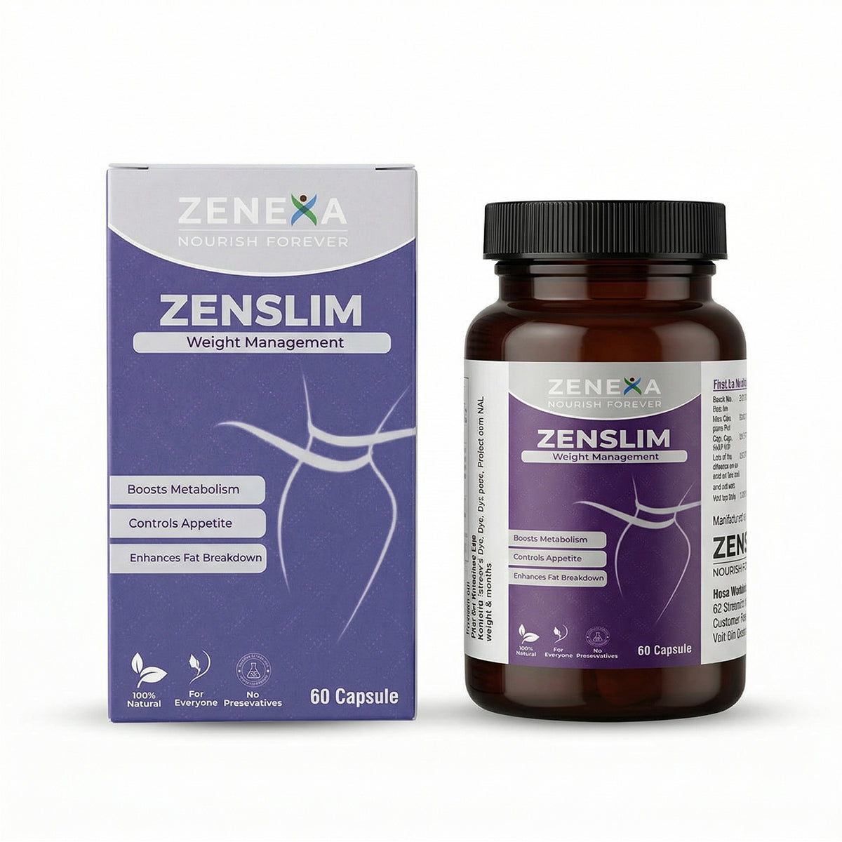 Zenexa Zenslim Weight Management Formula – Boosts Metabolism & Controls Appetite
