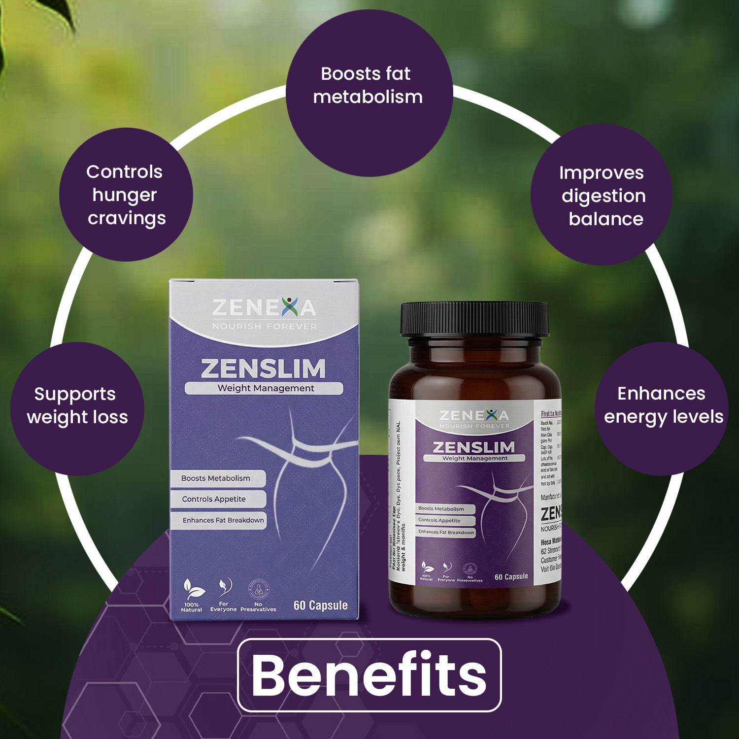 Zenexa Zenslim Weight Management Formula – Boosts Metabolism & Controls Appetite